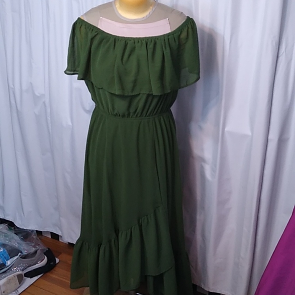 A Beautiful Soul gauze off-shoulder dress - size XL, never worn